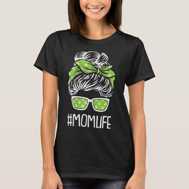T-shirt Mère-vie Mères-jour Weed Pot-head Stoner (Devant)