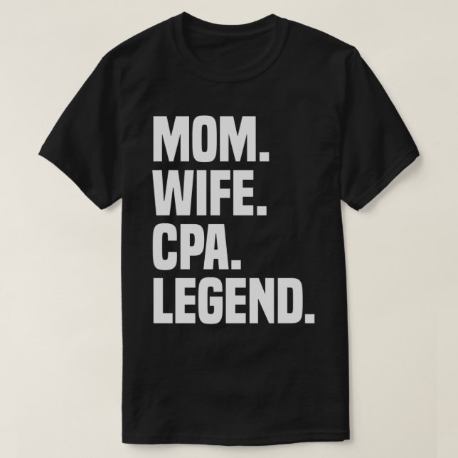 T-shirt Mère Wife CPA Legend Funny Certified (Design devant)