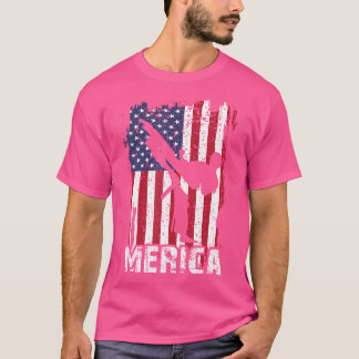 T-shirt Merica 4 juillet Taekwondo Usa Drapeau Patriotique