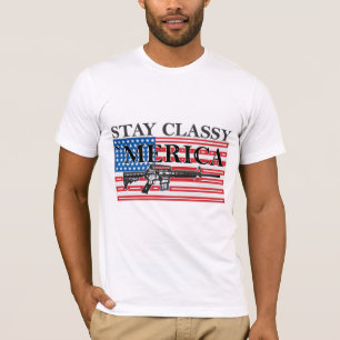 T-shirt Merica a affligé la chemise h G de fusil