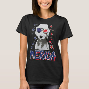 T-shirt Merica Bedlington Terriers Chien 4 juillet USA