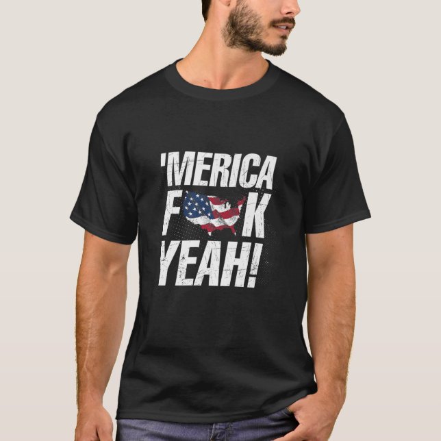 T-shirt Merica F Ouais - Indépendance Jour Premium (Devant)