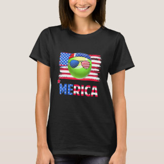 T-shirt Merica Lunettes de soleil American Drapeau Tennis