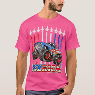 T-shirt Merica Monster Truck Drapeau américain patriotique
