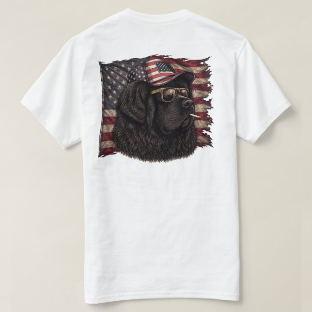 T-shirt 'merica Terre-Neuve  (Design dos)