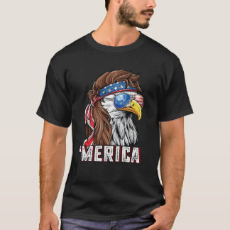 T-shirt Merica USA Drapeau américain Patriotique 4 juillet