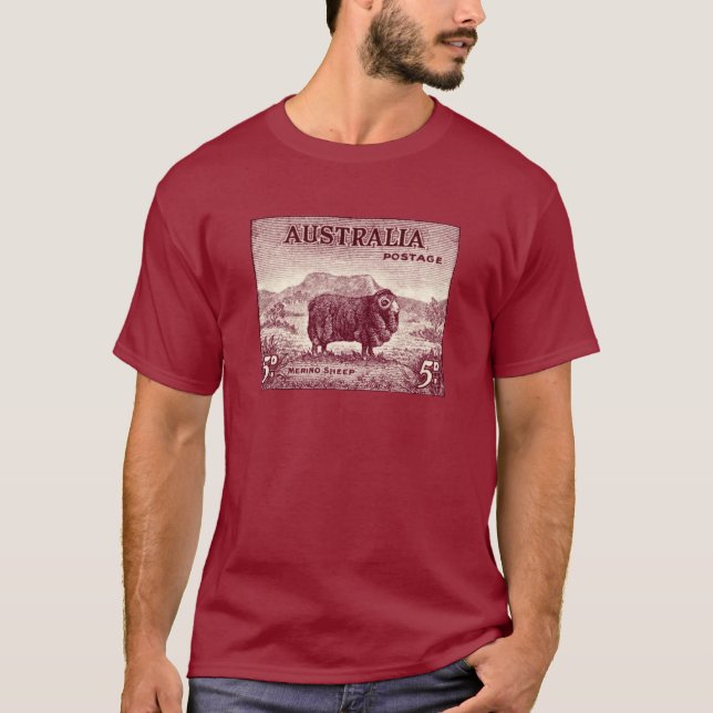 T-shirt Merino Sheep australien 1934 (Devant)