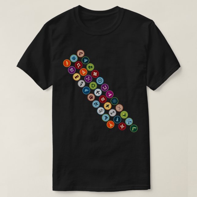 T-shirt Merit badge sash (Design devant)