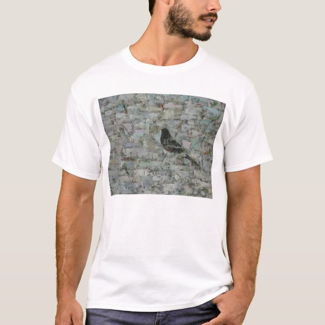 T-shirt Merle dans l'arbre (Devant)