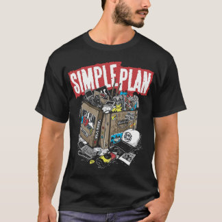 T-shirt merle de plan simple
