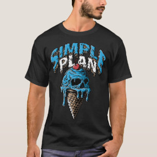 T-shirt merle de plan simple