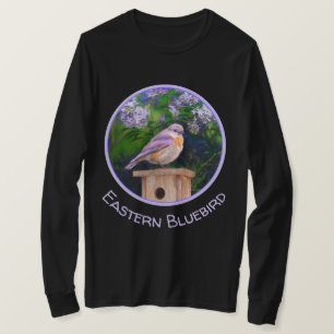 T-shirt Merlebleu de l'Est dans la Neige - Photographie Or