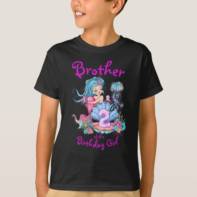 T-shirt Mermaid 2e anniversaire Modifier Modifier le texte (Devant)