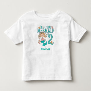 T-shirt Mermaid 2nd Birthday Toddler