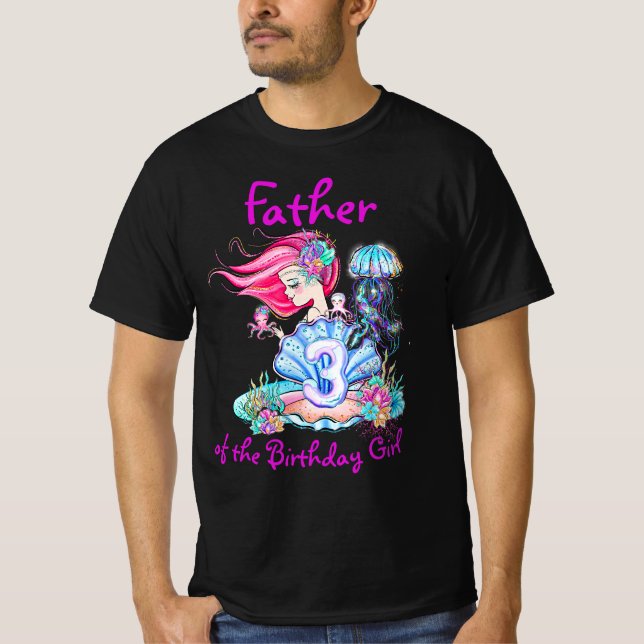 T-shirt Mermaid 3e anniversaire Modifier Modifier Modifier (Devant)