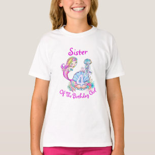 T-shirt Mermaid 4e anniversaire Modifier Modifier Nom Text