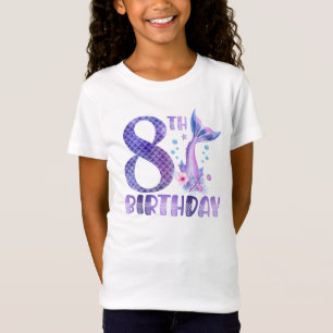 T-Shirt Mermaid Anniversaire 8ème anniversaire