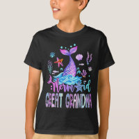 Mermaid Arrière Grand-Mère Famille Anniversaire Co