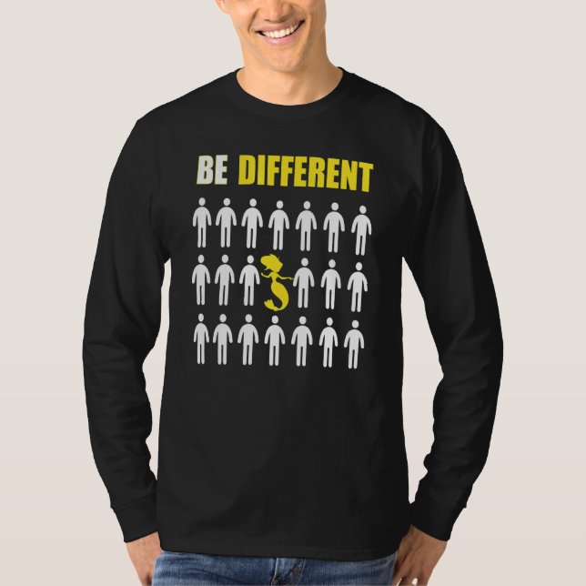 T-shirt Mermaid Be Different Inspiration (Devant)