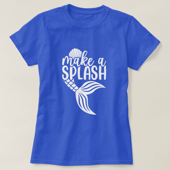 T-shirt Mermaid Beach | Faire un splash (Design devant)