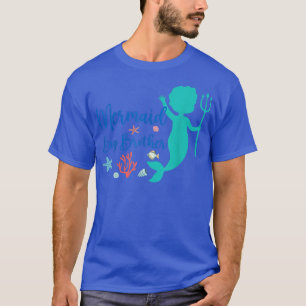 T-shirt Mermaid Big Brother Anniversaire Filles Thème Fami