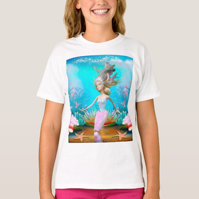 T-shirt Mermaid célèbre (Devant)