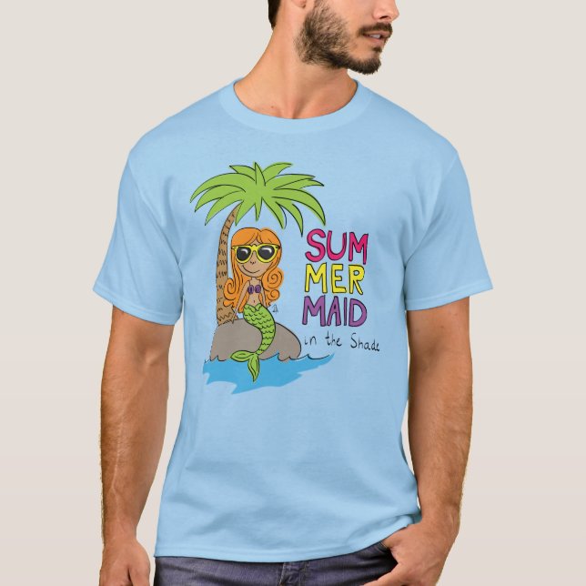 T-shirt Mermaid Cute Kids (Devant)