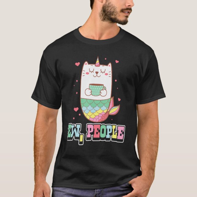 T-shirt Mermaid Ew People Mermaid Mythique Créature Bathi (Devant)