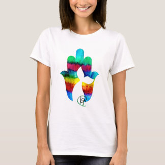 T-shirt Mermaid Garden Hamsa Art