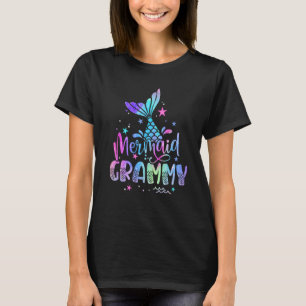 T-shirt Mermaid Grammy Femmes Famille correspondant 1er an