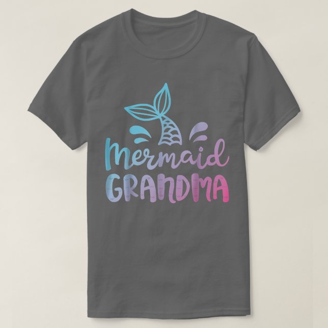 T-shirt Mermaid Grand-mère Funky Grand-mère Famille Corres (Design devant)