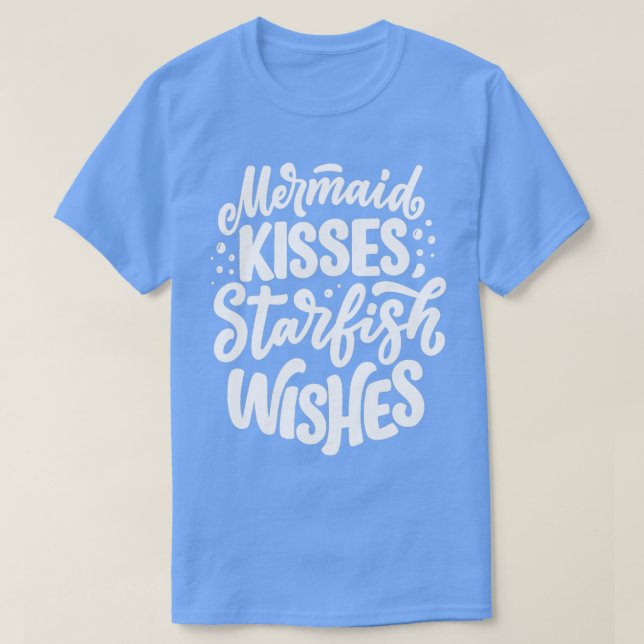 T-shirt Mermaid Kisses Starfish Wings 6 (Design devant)