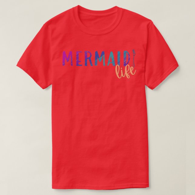 T-shirt Mermaid Life Fork (Design devant)