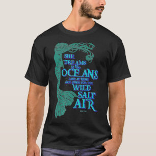T-shirt Mermaid Maiden Elle rêve de l'océan Tard à Ni