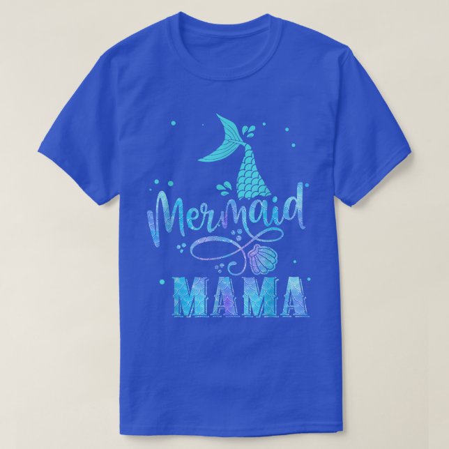 T-shirt Mermaid Mama Drôle Femmes Famille Correspondance S (Design devant)