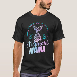 T-shirt Mermaid Mama Mermaid Anniversaire de la fête Mothe