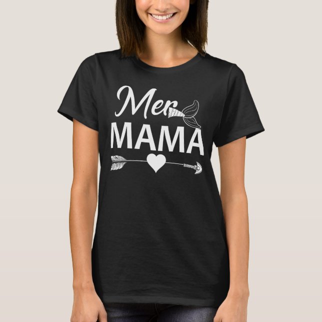 T-shirt mermaid maman (Devant)