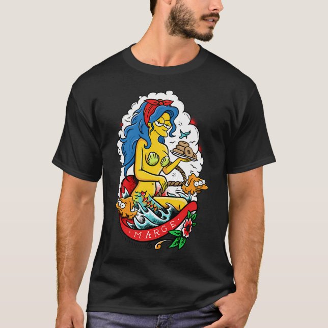 T-shirt Mermaid Marge (Devant)