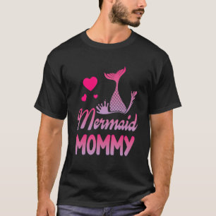 T-shirt Mermaid Nager Autour Des Coeurs Joyeux Jour Pour M