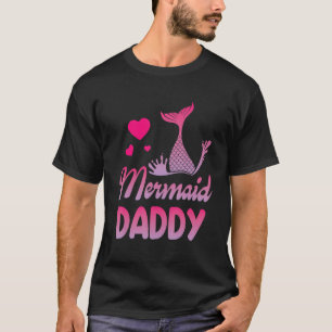 T-shirt Mermaid Nager Autour Des Coeurs Joyeux Jour Pour M