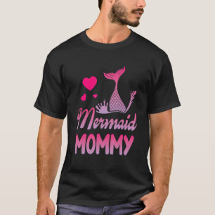 T-shirt Mermaid Nager Autour Des Coeurs Joyeux Jour Pour M