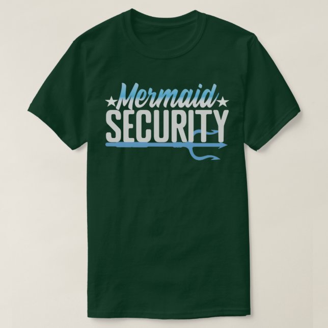 T-shirt Mermaid Security Amusante Sirène (Design devant)