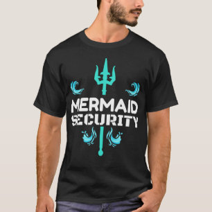 T-shirt Mermaid Security Birthday Gift Swimmer Shirmer