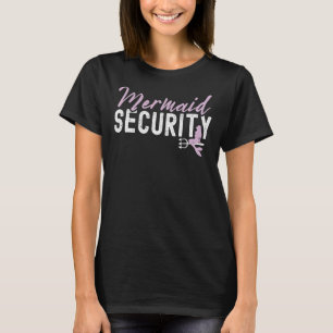 T-shirt Mermaid Security Merman Lifeguard Swimmans 1