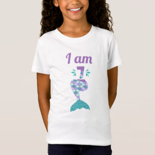T-Shirt Mermaid Septième anniversaire