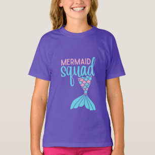 T-shirt Mermaid Squad Kids Mythical Graphic