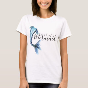 T-shirt #MermaidLife âme d'une sirène   Devis bleu