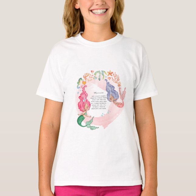 T-shirt MERMAIDS Personnalisées (Devant)
