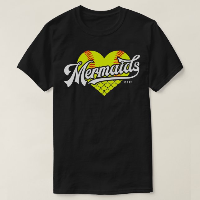 T-shirt Mermaids Youth Softball BVRC 2021 (Design devant)