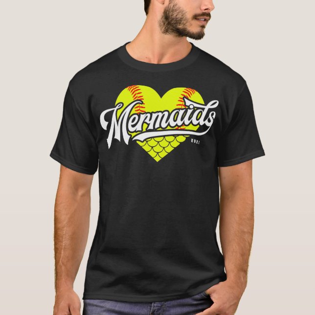 T-shirt Mermaids Youth Softball BVRC 2021  (Devant)